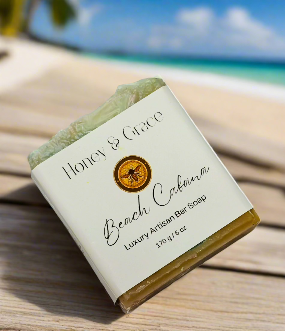 Honey and Grace Beach Cabana Bar Soap 5.5 oz Honey Grace