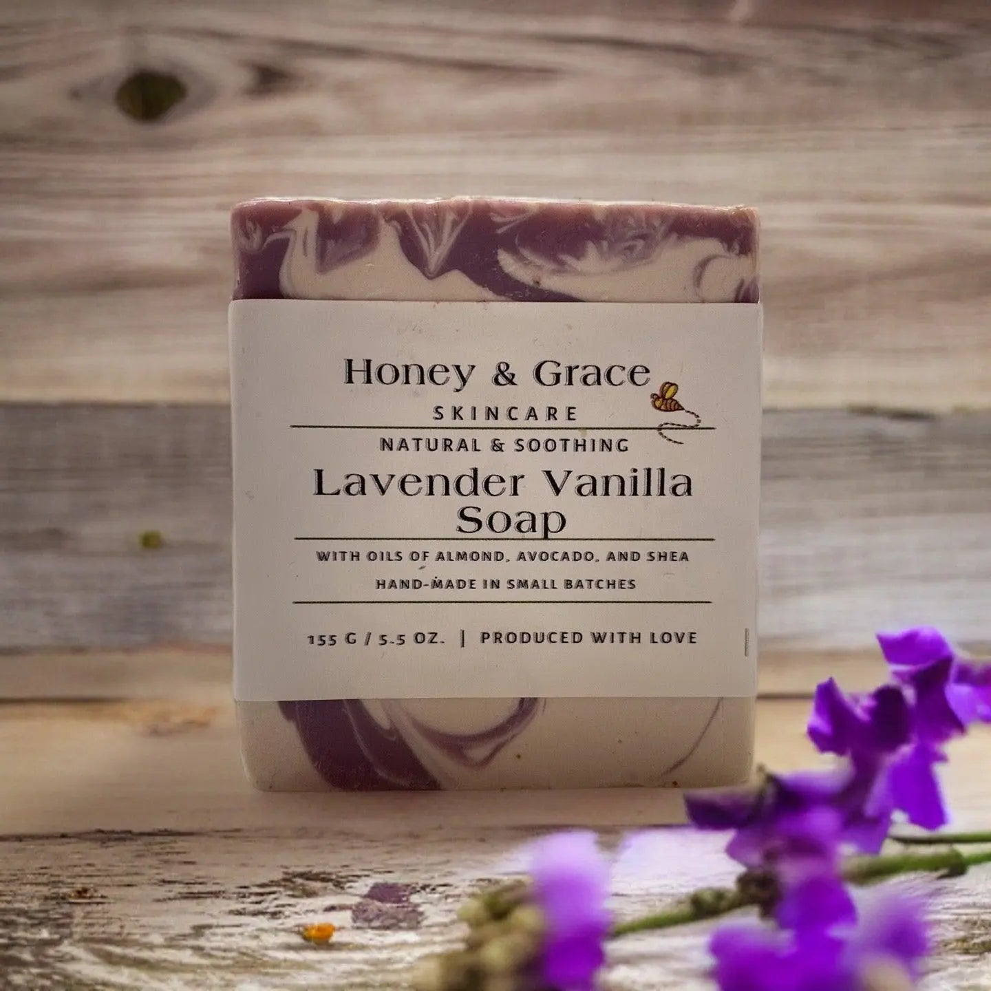 Vanilla Lavender Soap - Honey and Grace Soap Co.
