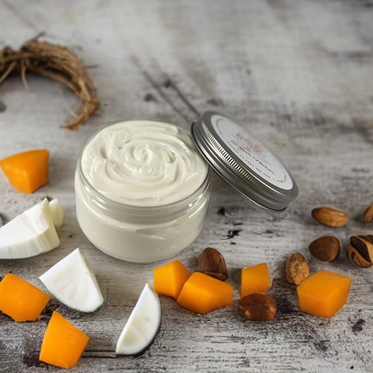 Coconut Mango Moisturizing Shea Butter Body Butter 8oz - Honey and Grace Soap Co.