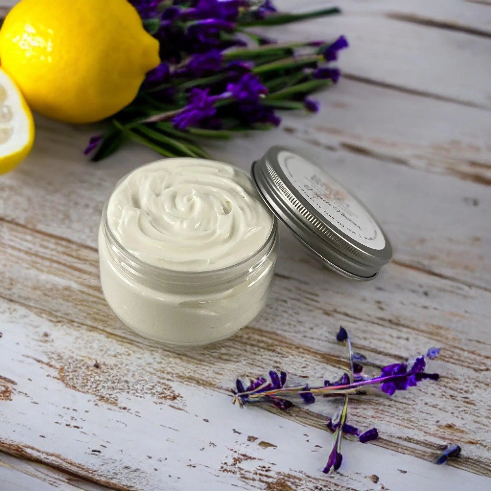 Lemon Lavender Moisturizing Shea Butter Body Butter 8oz - Kinky Lavender Soap Co.