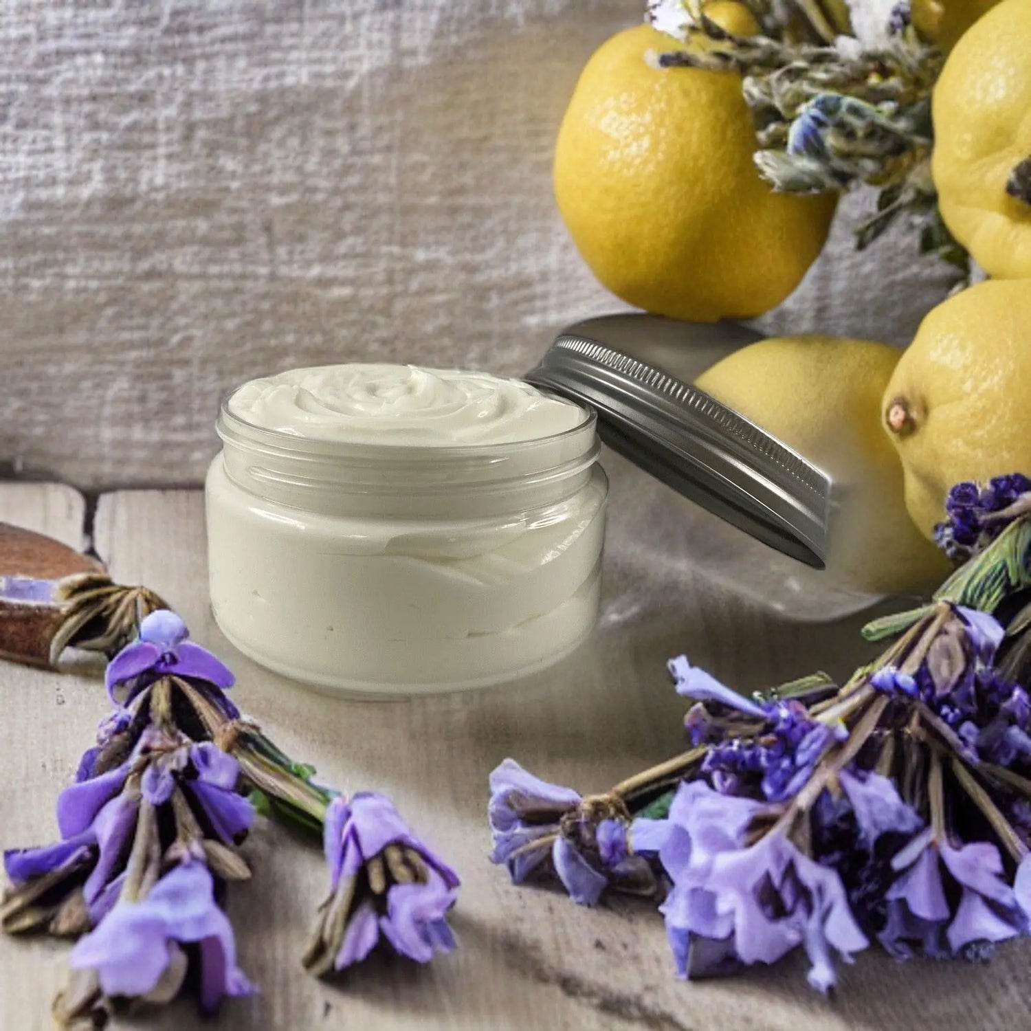 Lemon Lavender Moisturizing Shea Butter Body Butter 8oz - Kinky Lavender Soap Co.