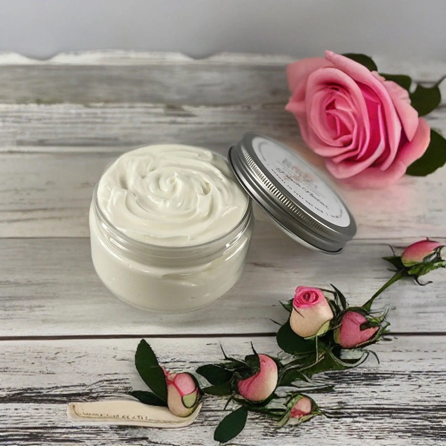 Sandalwood Rose Moisturizing Shea Butter Body Butter 8oz - Kinky Lavender Soap Co.