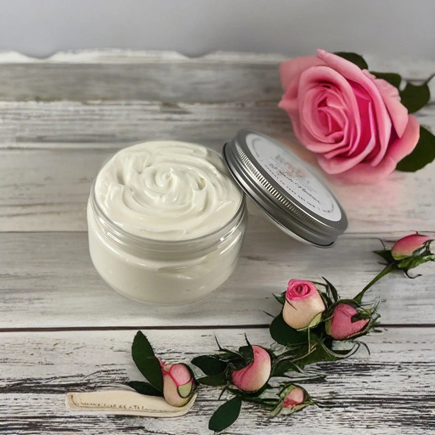 Sandalwood Rose Moisturizing Shea Butter Body Butter 8oz - Kinky Lavender Soap Co.