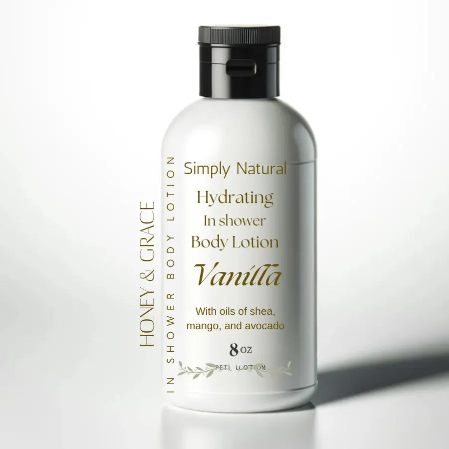 Hydrating Vanilla In Shower Body Lotion Honey and Grace Soap Co.