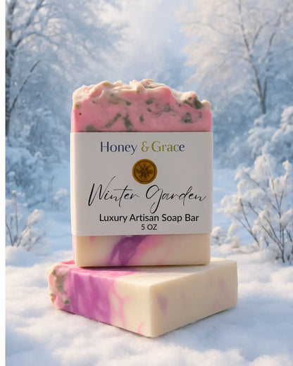 Honey and Grace Winter Garden Scented Bar Soap 5 oz Honey and Grace Soap Co.