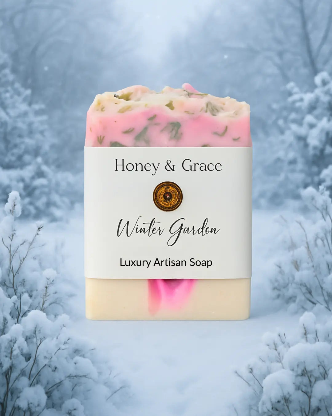 Honey and Grace Winter Garden Scented Bar Soap 5 oz Honey and Grace Soap Co.