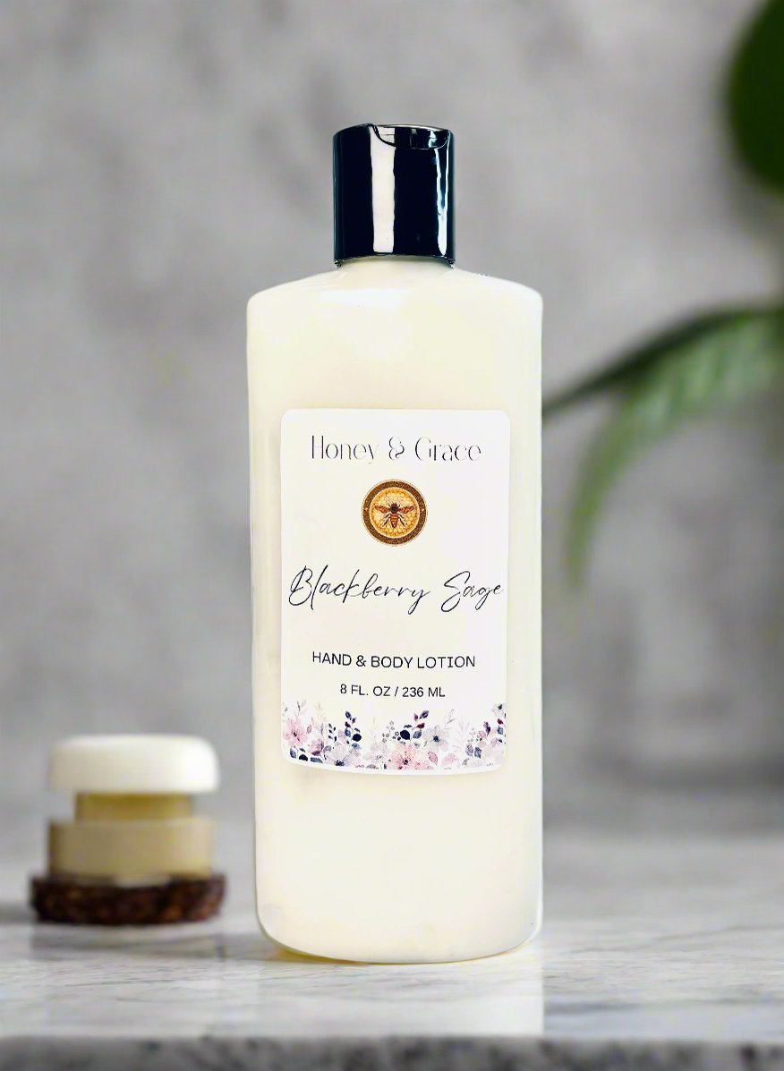 Honey and Grace Blackberry Sage Hand and Body Lotion 8oz (Copy) Honey and Grace Soap Co.