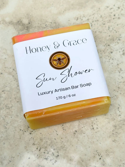 Honey and Grace Sun Shower Bar Soap  5.5 oz Honey Grace