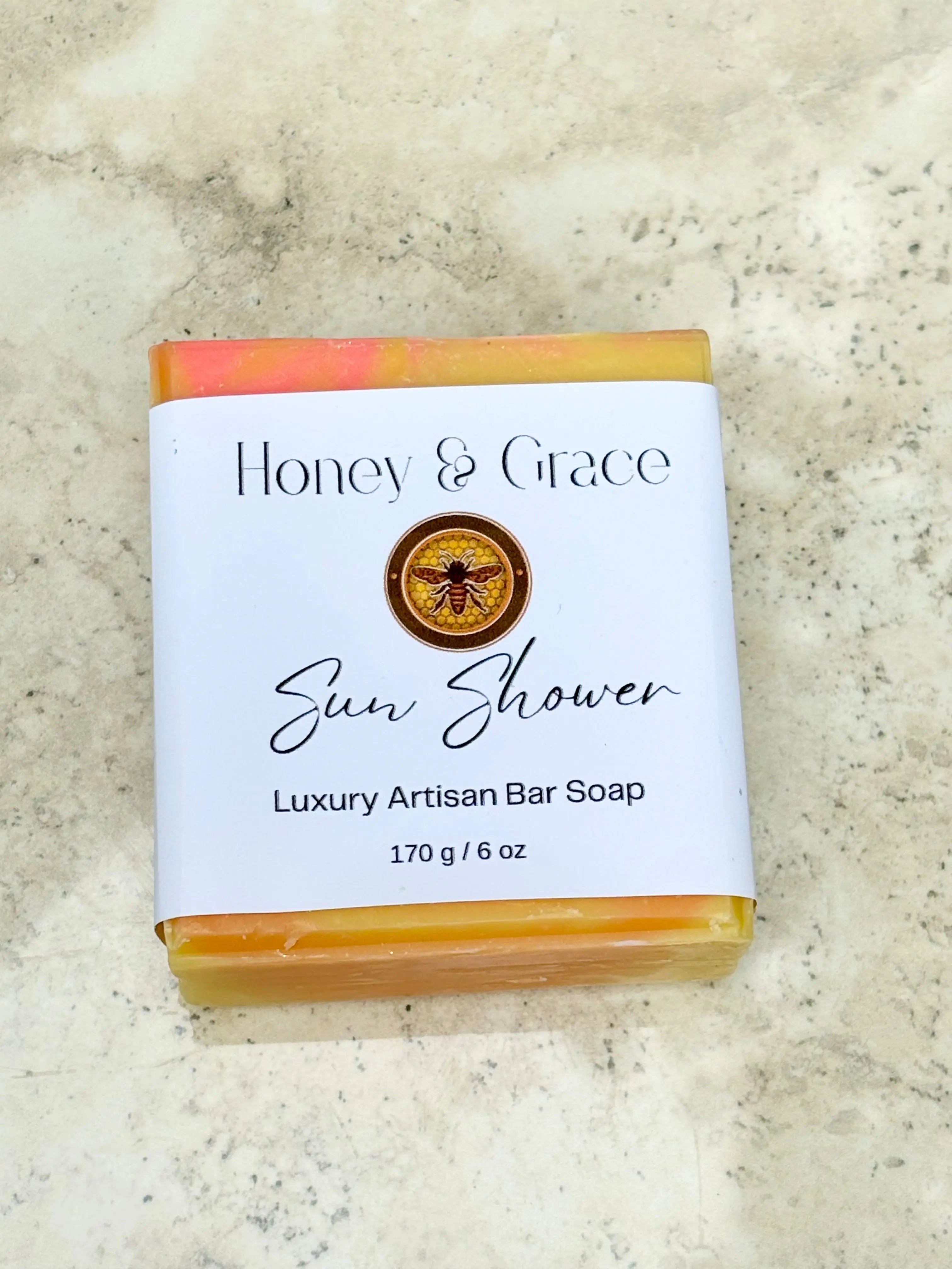 Honey and Grace Sun Shower Bar Soap  5.5 oz Honey Grace