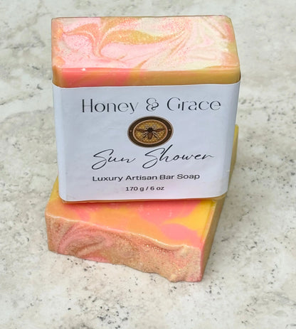 Honey and Grace Sun Shower Bar Soap  5.5 oz Honey Grace