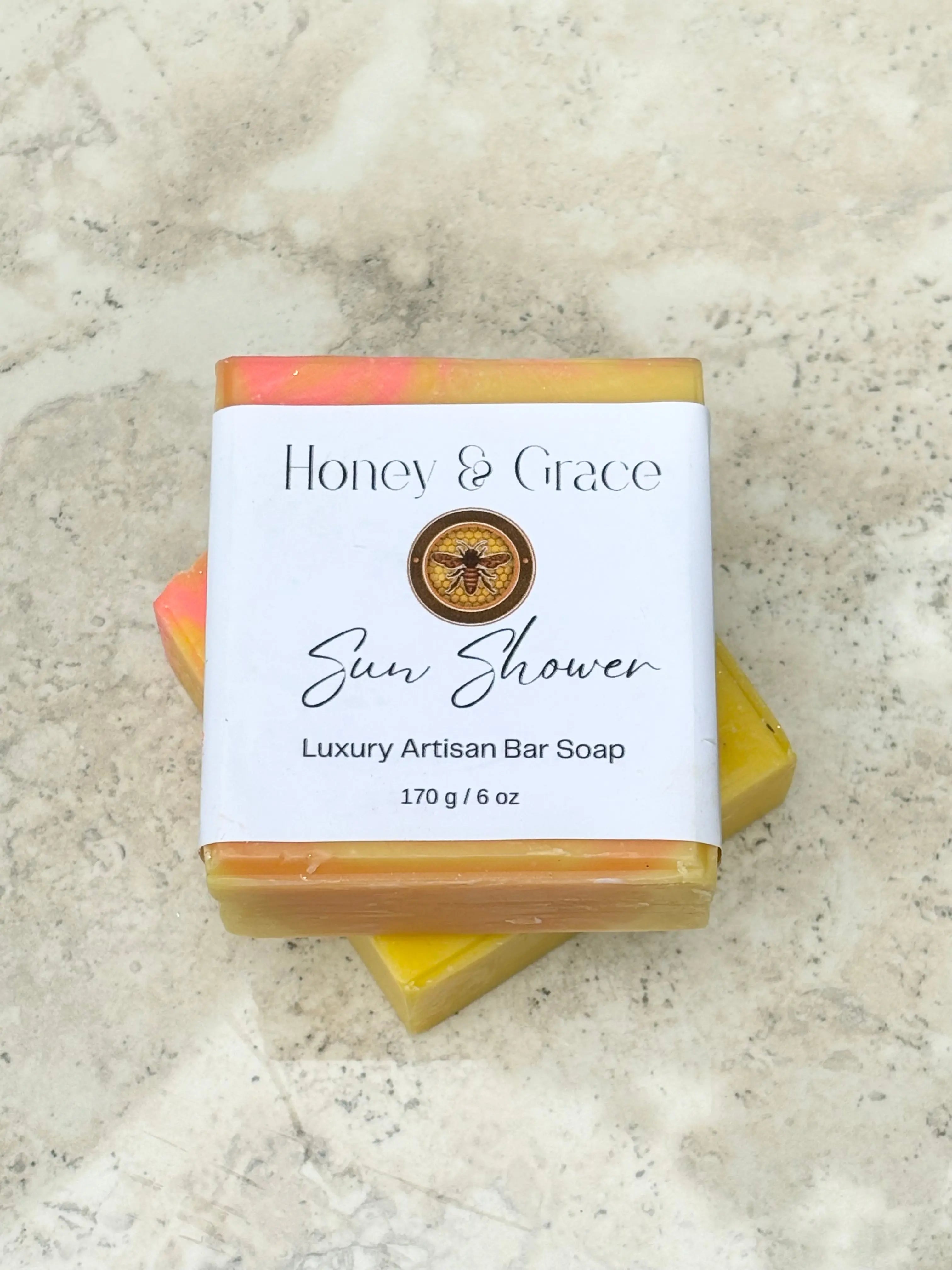 Honey and Grace Sun Shower Bar Soap  5.5 oz Honey Grace