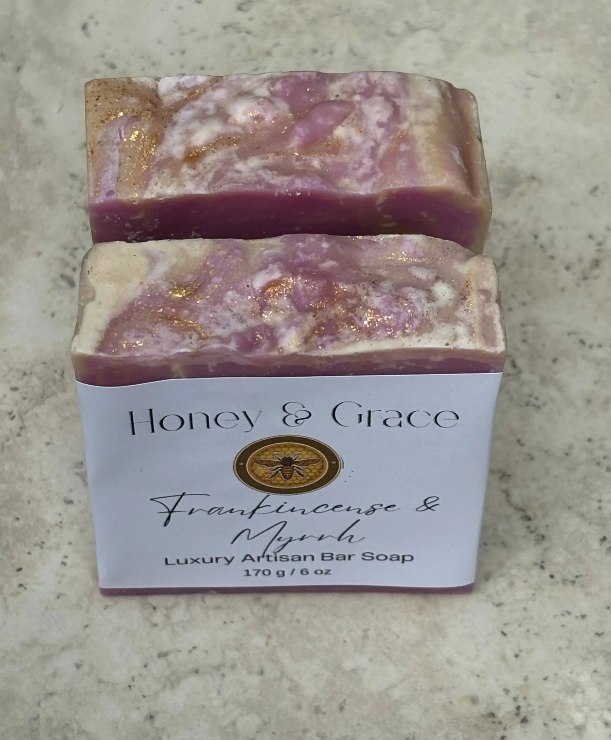 Honey and Grace Frankincense and Myrrh Bar Soap       5.5 OZ Honey Grace