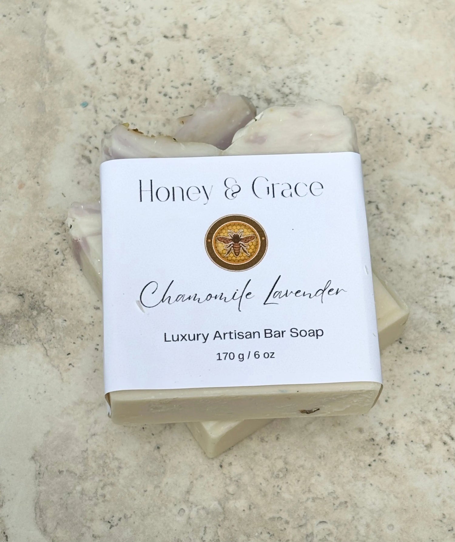 Honey and Grace Orange and Patchouli Bar Soap.   5.5 OZ Honey Grace