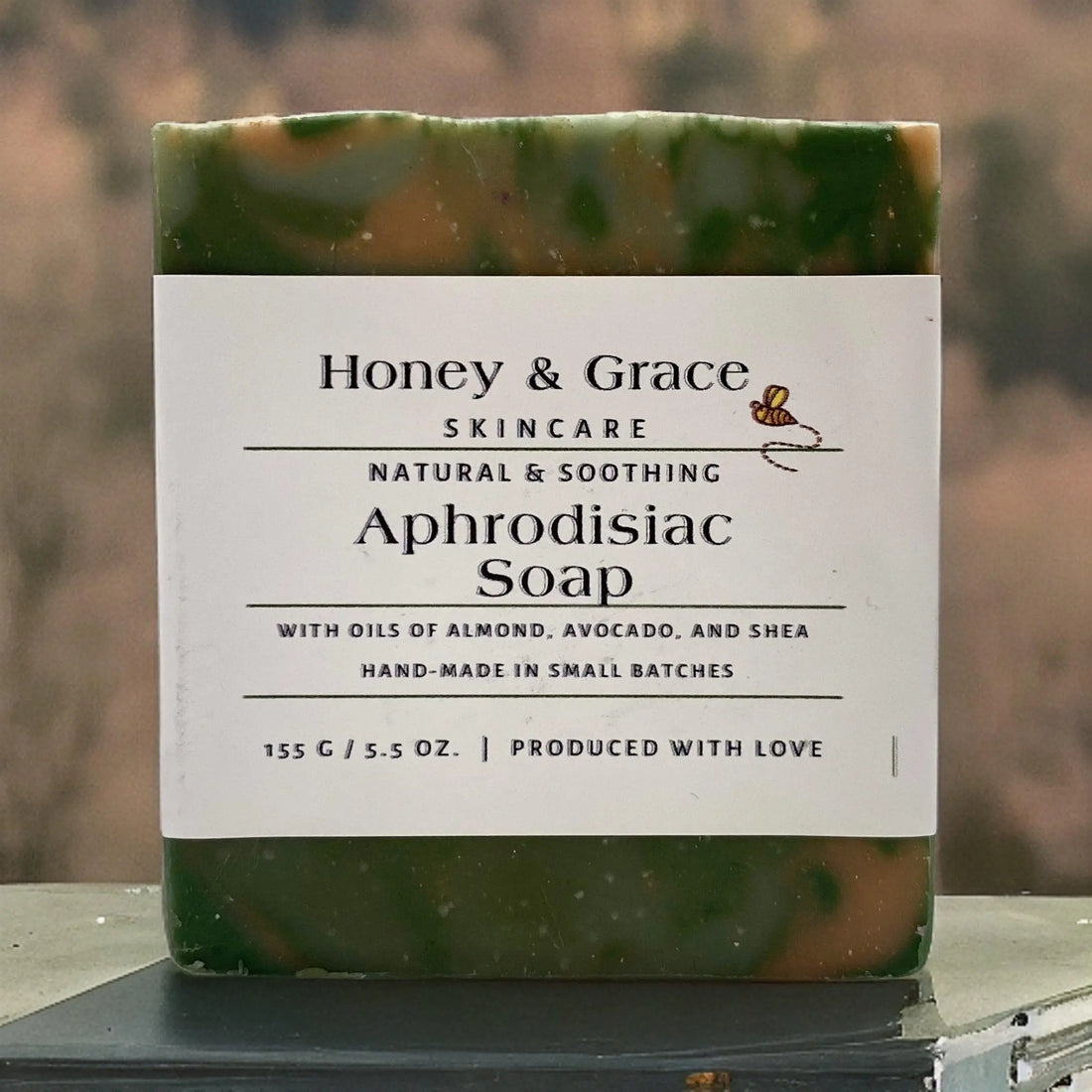 Aphrodisiac Natural Soap 5.5 oz - Honey and Grace Soap Co.