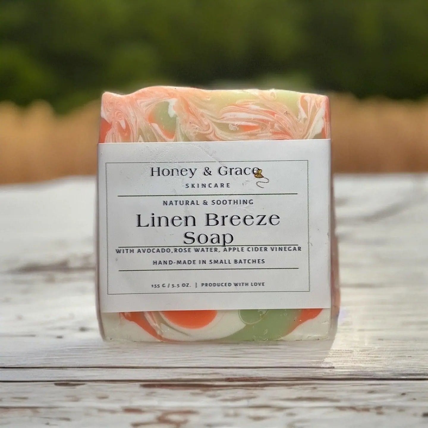 Natural Linen Breeze Soap - Honey and Grace Soap Co.
