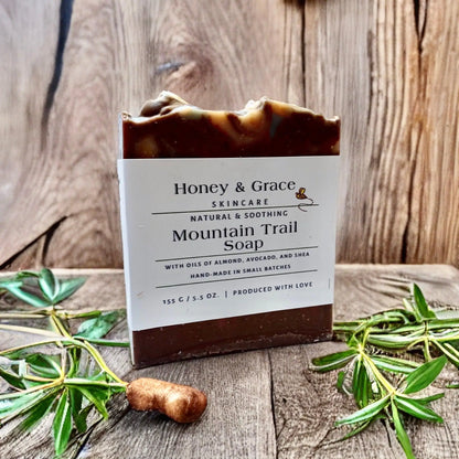 Natural Organic Handcrafted Mountain Trail Soap - Honey and Grace Soap Co.