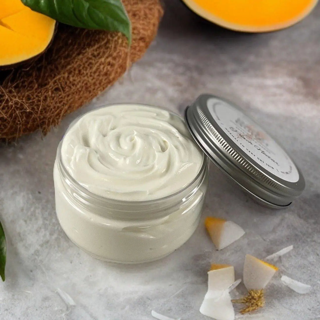 Coconut Mango Moisturizing Shea Butter Body Butter 8oz - Honey and Grace Soap Co.