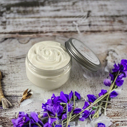 Coconut Milk and Lavender Moisturizing Shea Butter Body Butter 8oz - Honey and Grace Soap Co.