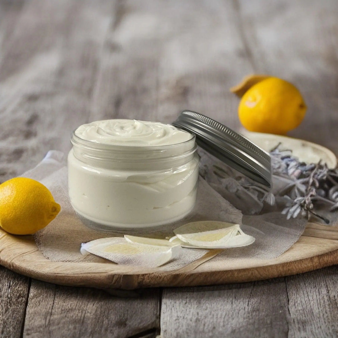 Lemon Lavender Moisturizing Shea Butter Body Butter 8oz - Kinky Lavender Soap Co.