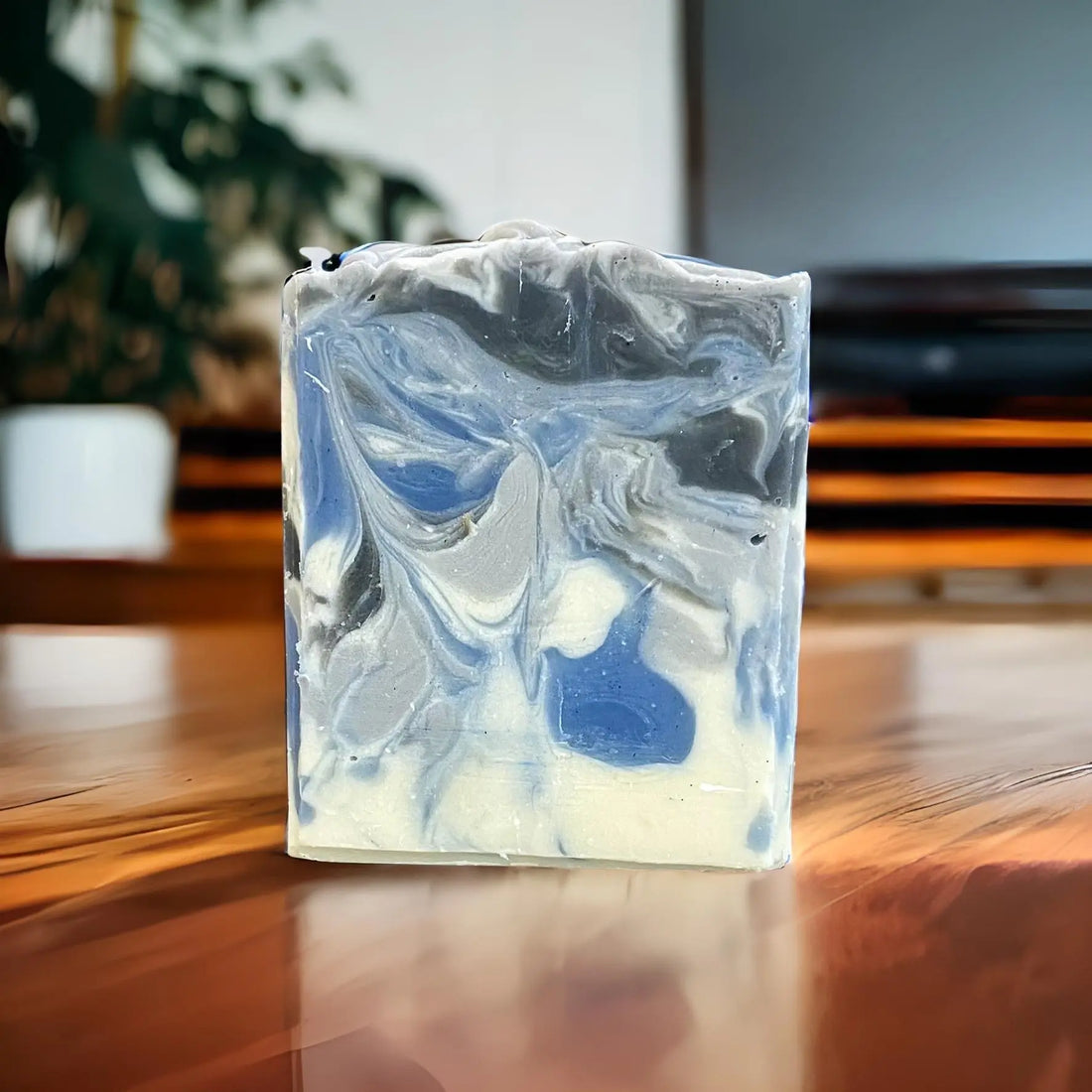 Natural Organic Handcrafted Blue Flannel Soap - Kinky Lavender Soap Co.