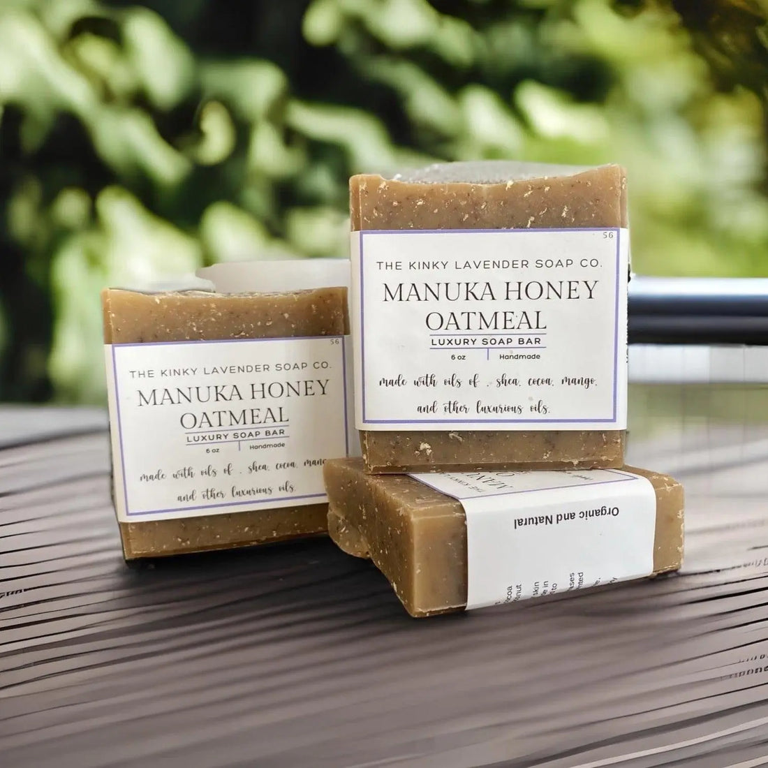 Natural Organic Handcrafted Manuka Honey and Oatmeal Soap - Kinky Lavender Soap Co.