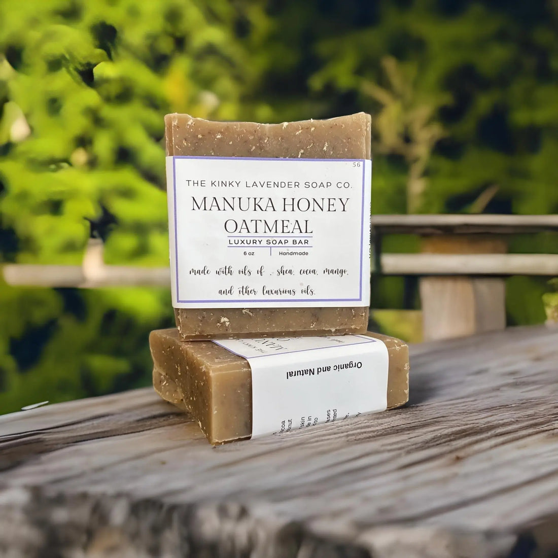 Natural Organic Handcrafted Manuka Honey and Oatmeal Soap - Kinky Lavender Soap Co.