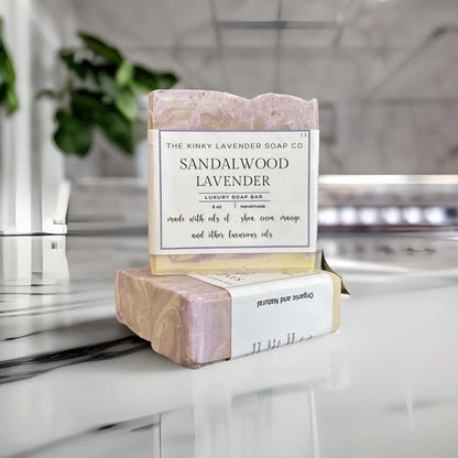 Natural Organic Handcrafted Sandalwood Lavender Soap - Honey and Grace Soap Co.
