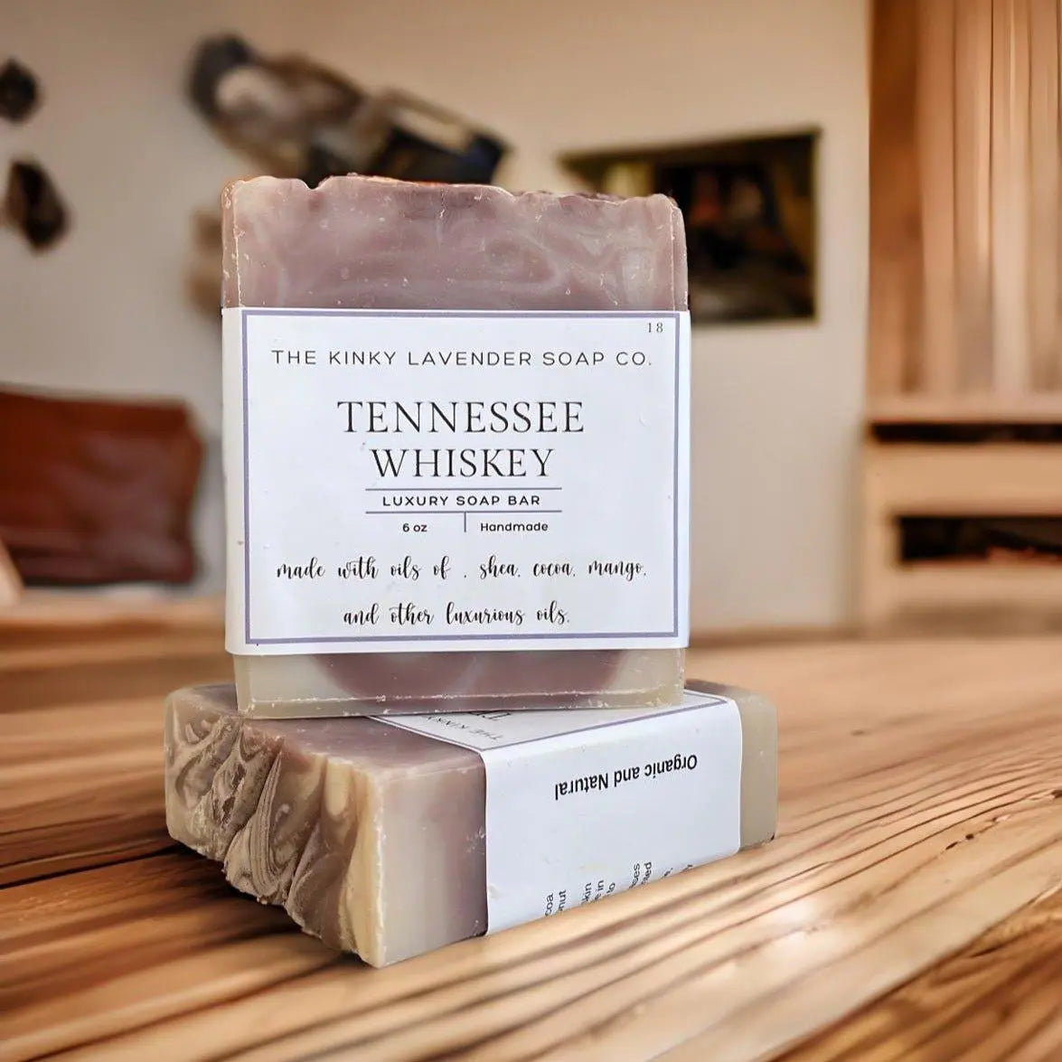 Natural Organic Handcrafted Tennessee Whiskey Soap - Kinky Lavender Soap Co.
