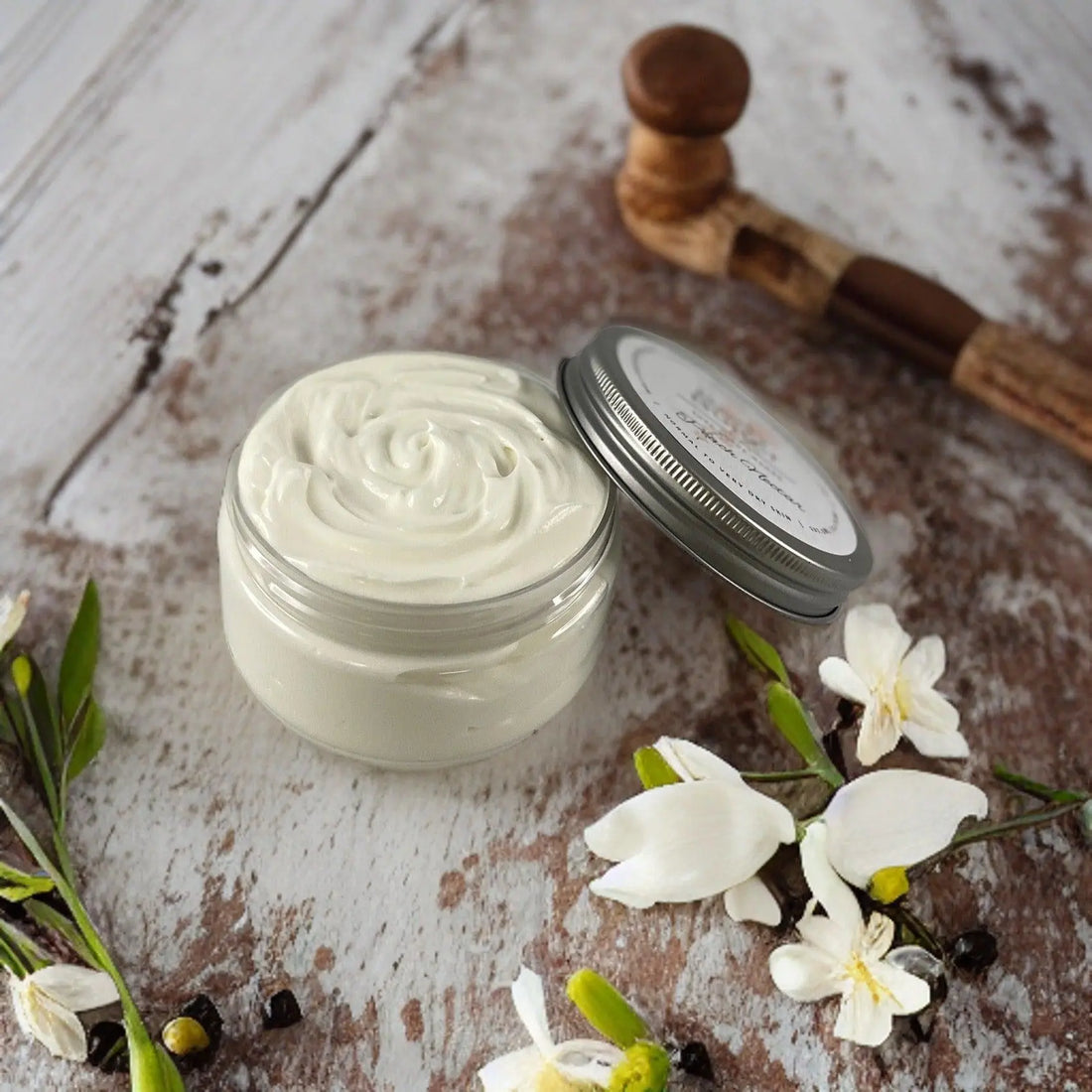 Sandalwood Vanilla Moisturizing Shea Butter Body Butter 8oz - Kinky Lavender Soap Co.