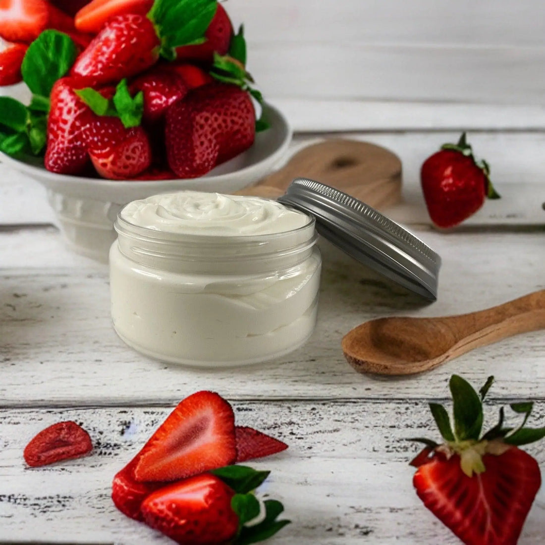 Strawberry Moisturizing Shea Butter Body Butter 8oz - Kinky Lavender Soap Co.